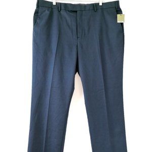 NWT Goodfellow & Co Mens Navy Blue Standard Fit Wool Blend Suit Pant Size 42x32